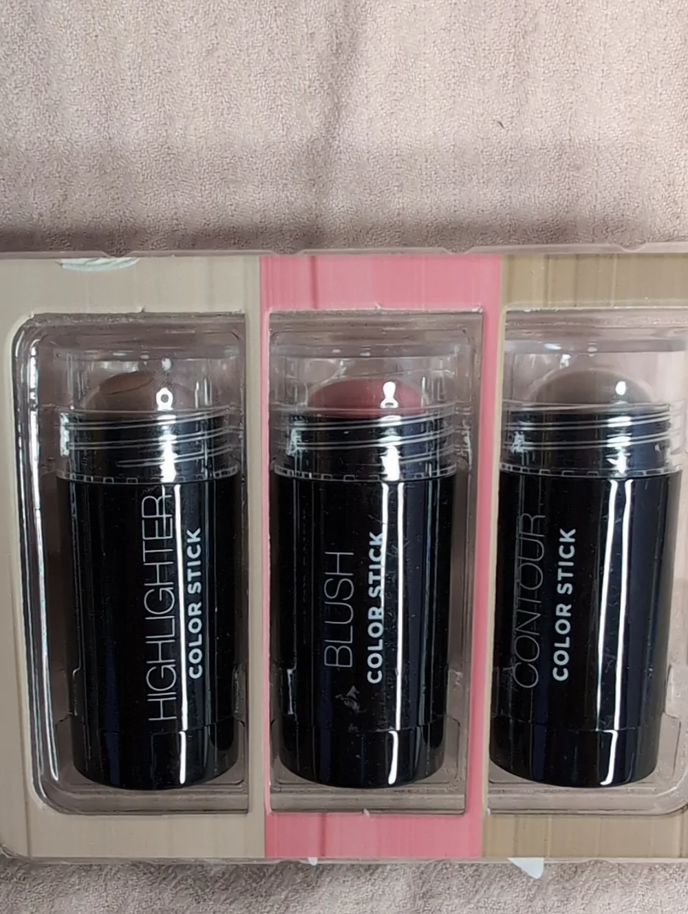 3 Piece Highlighter, Contour And Blush Color Sticks- new In box